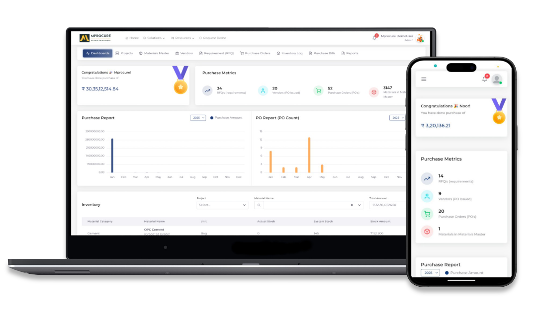 MProcure Dashboard